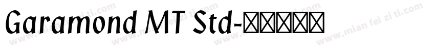 Garamond MT Std字体转换